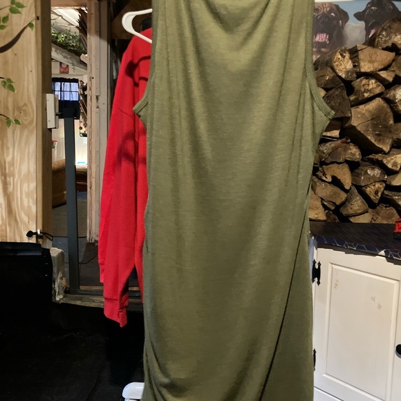 Eileen Fisher Olive Midi Dress - Picture 4 of 7